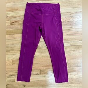 Lululemon fast and free crop pants with pockets